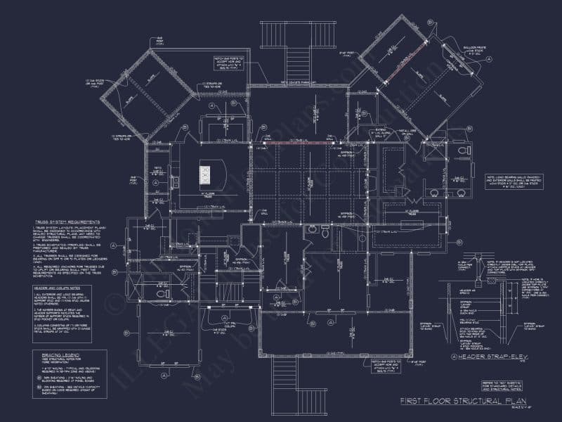 Elegant house Plan with CAD Designs & Blueprint Details