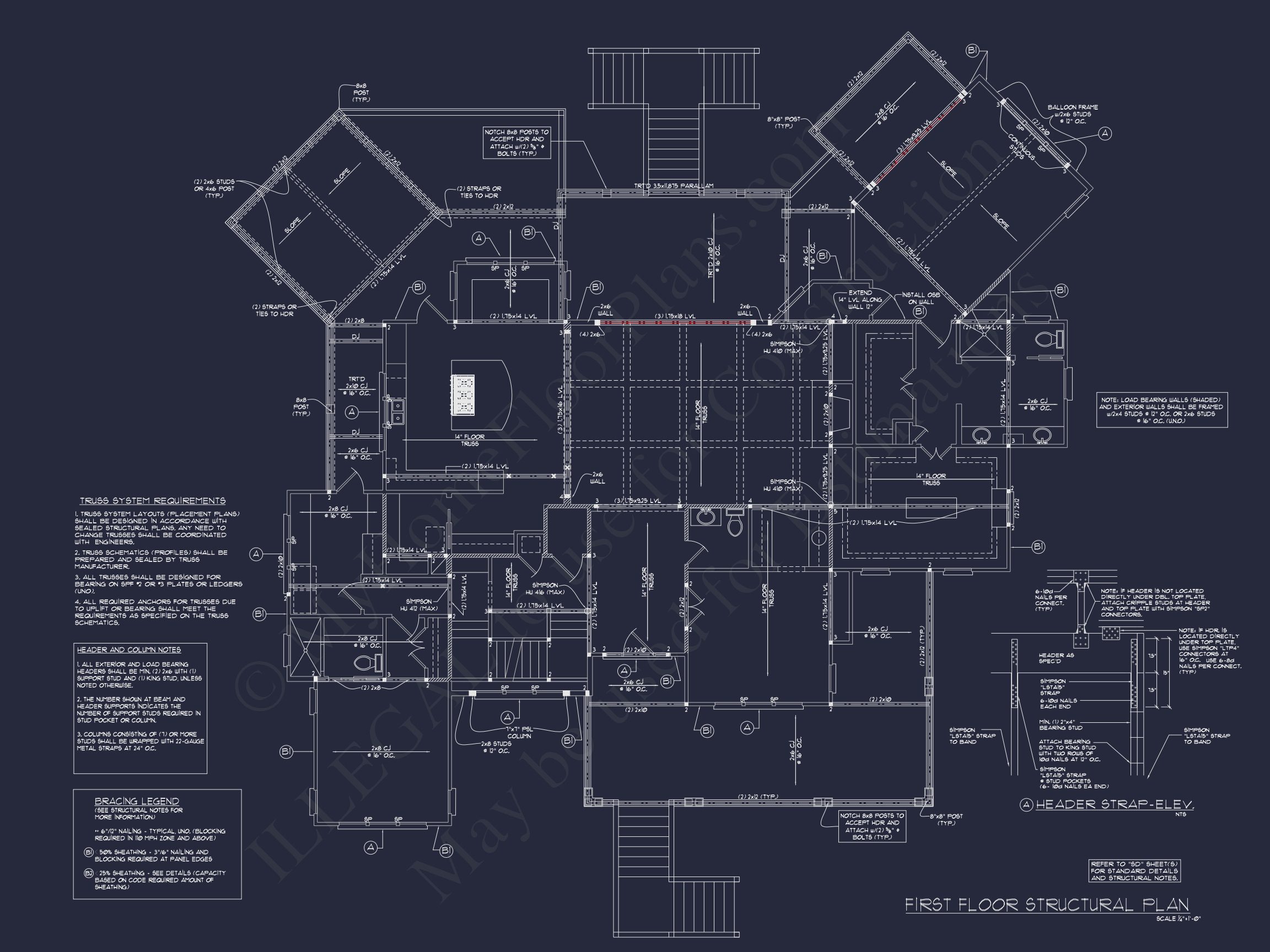 Elegant house Plan with CAD Designs & Blueprint Details