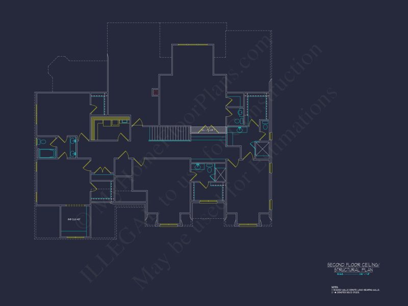 Elegant house Plan with CAD Designs - Spacious Blueprint Architecture