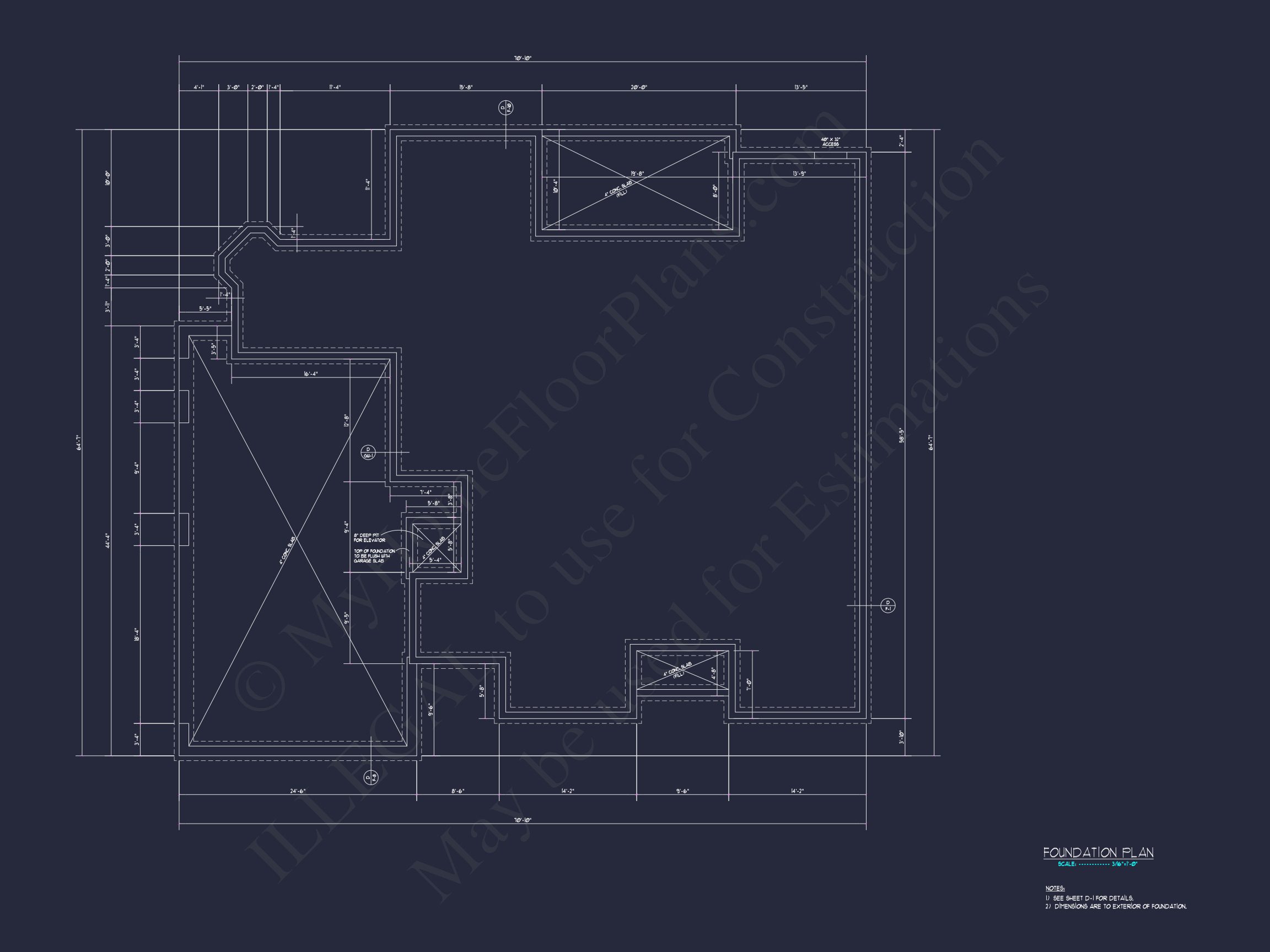 Elegant Home Plan with CAD Designs - Spacious Blueprint Architecture