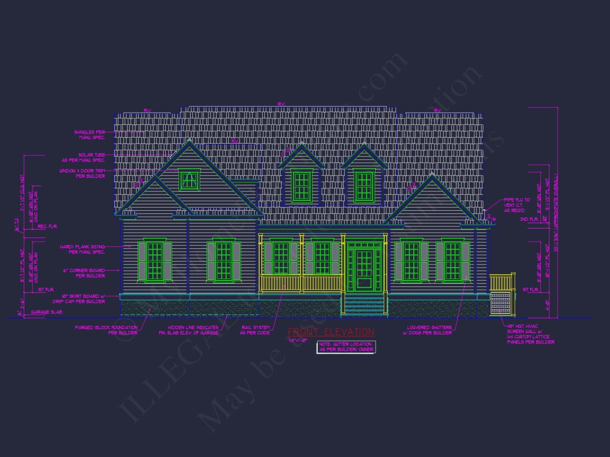 Elegant house Plan with CAD Designs and Floor Blueprint