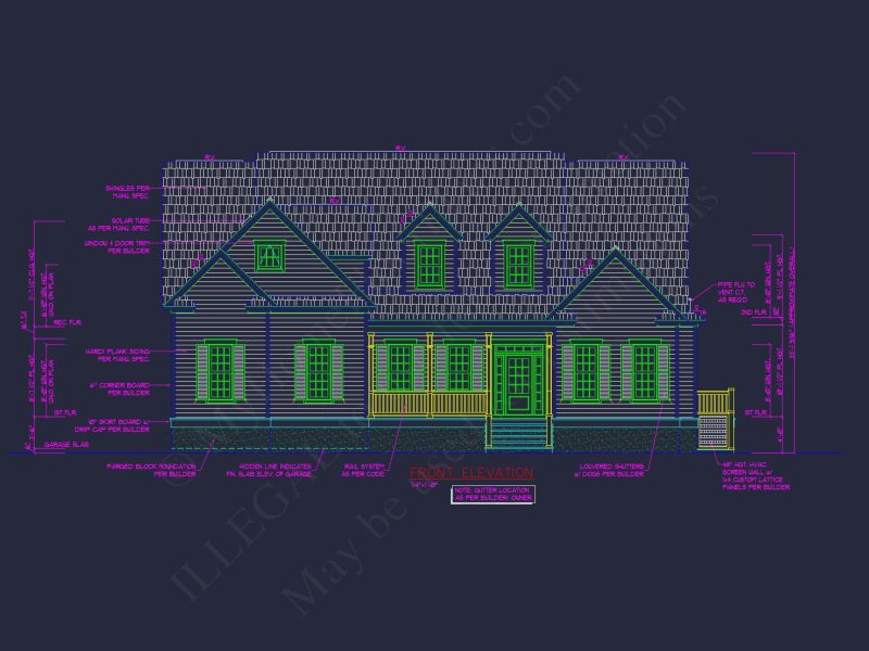 Elegant house Plan with CAD Designs and Floor Blueprint