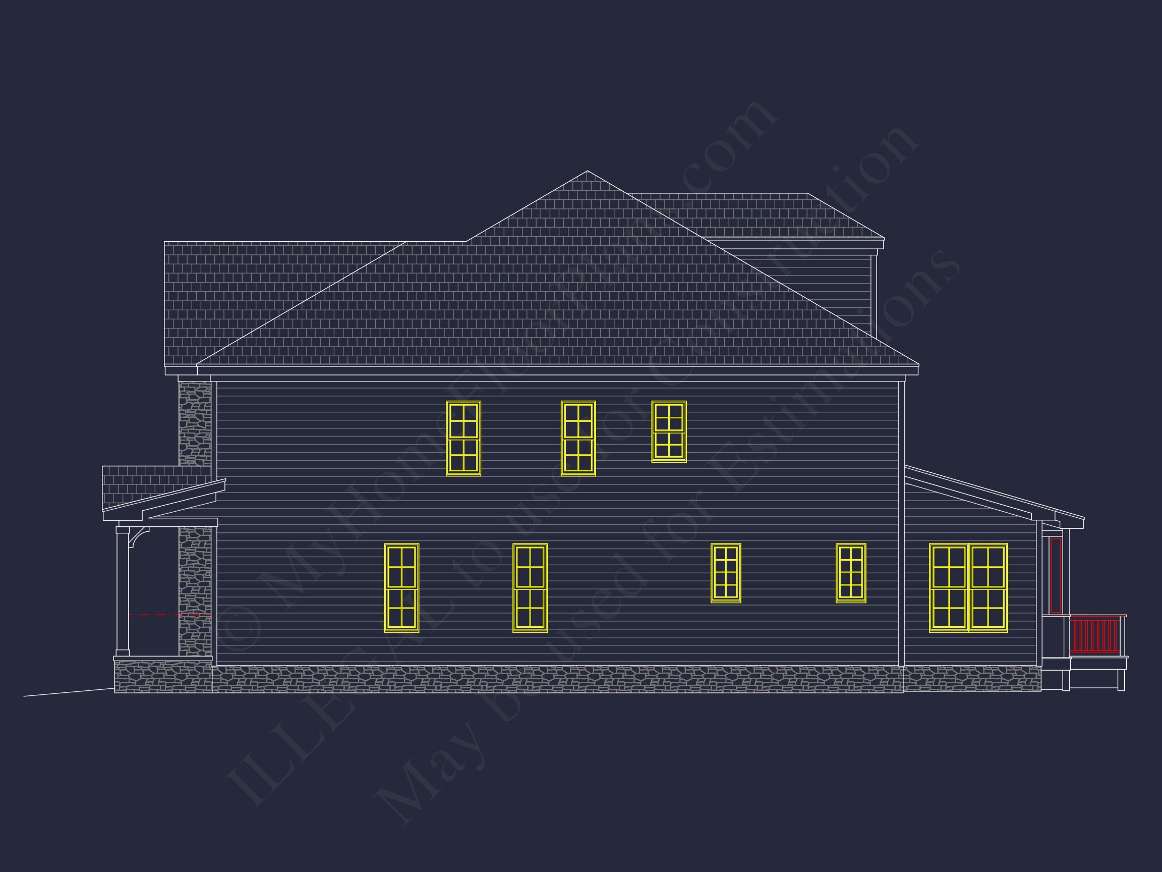Elegant house Plan with CAD Designs and Traditional Blueprint