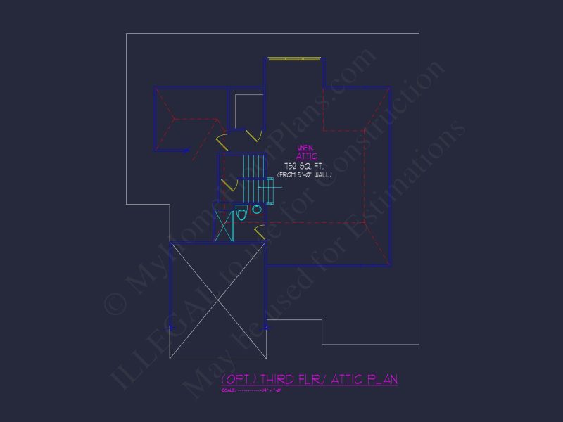 Elegant house Plan with CAD Designs and Traditional Blueprint