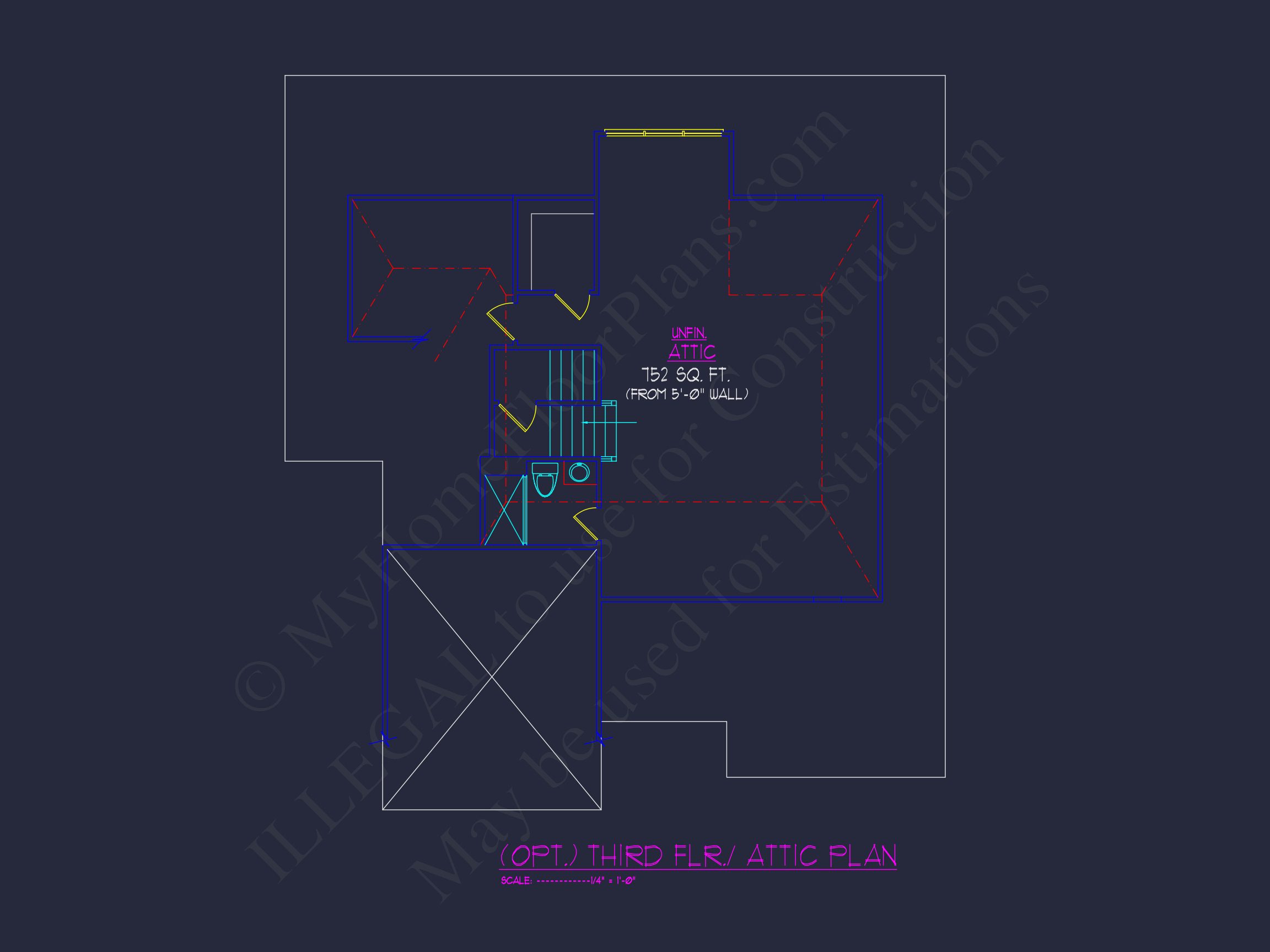 Elegant house Plan with CAD Designs and Traditional Blueprint