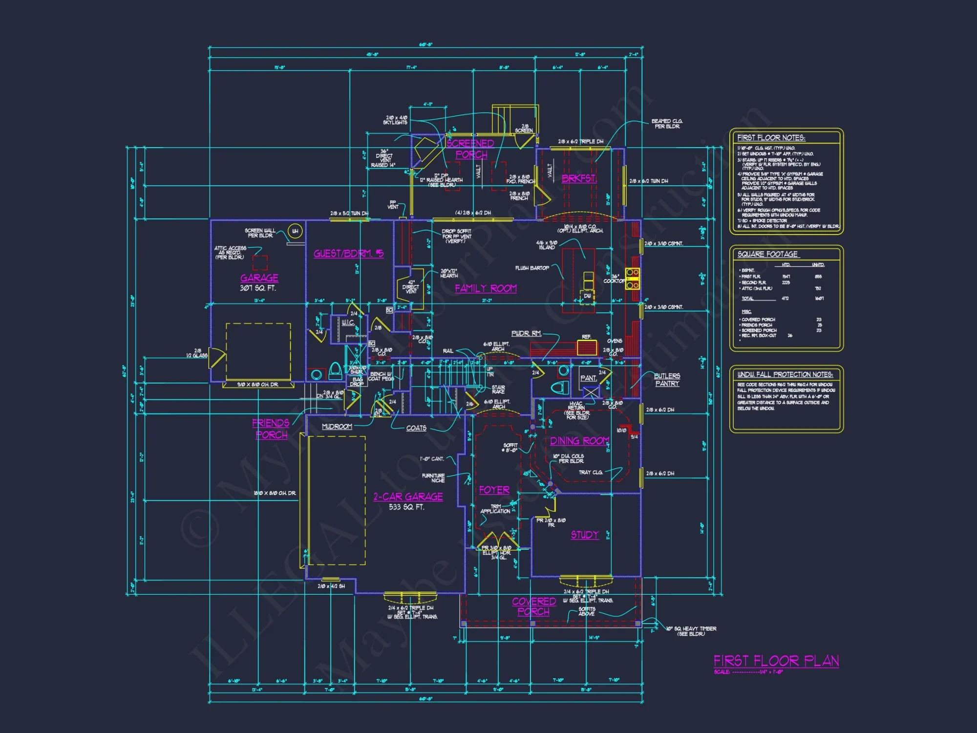 Elegant house Plan with CAD Designs and Traditional Blueprint