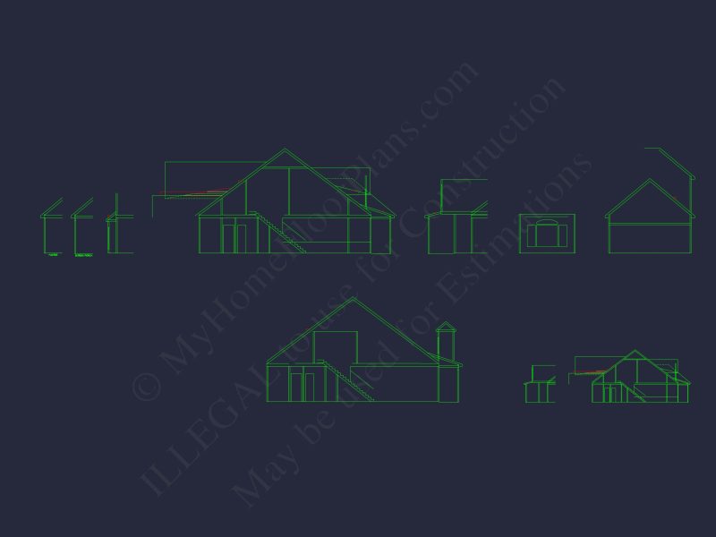 Elegant house Plan with CAD Designs, Floor Plans & Blueprint