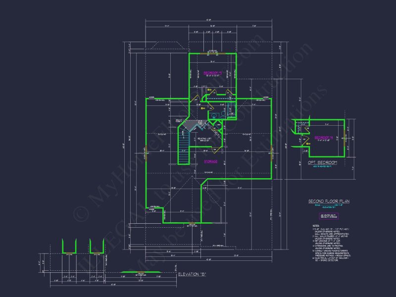 Elegant house Plan with CAD Designs, Floor Plans & Blueprint