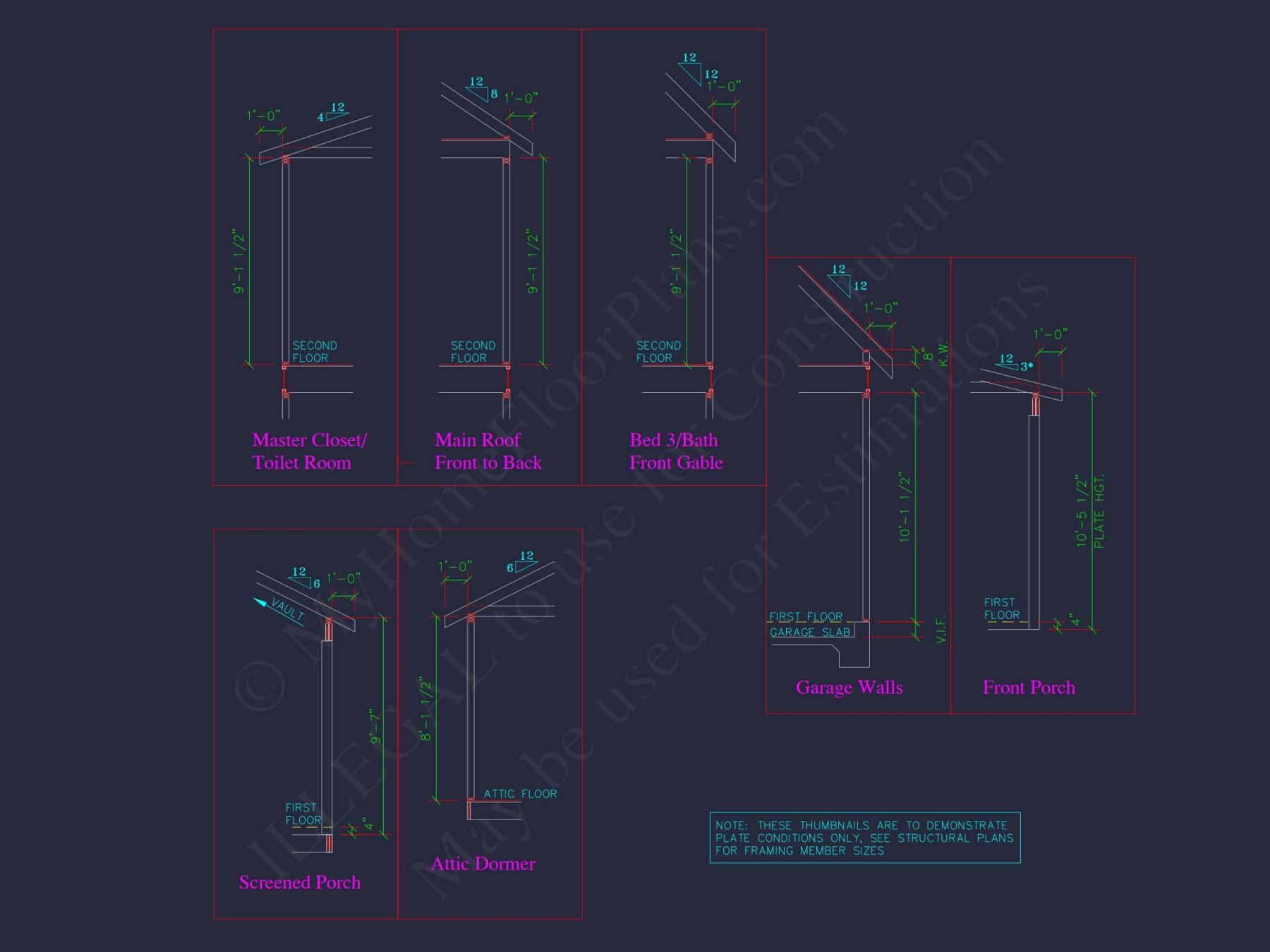 Elegant house Plan with CAD Floor Designs & Blueprints