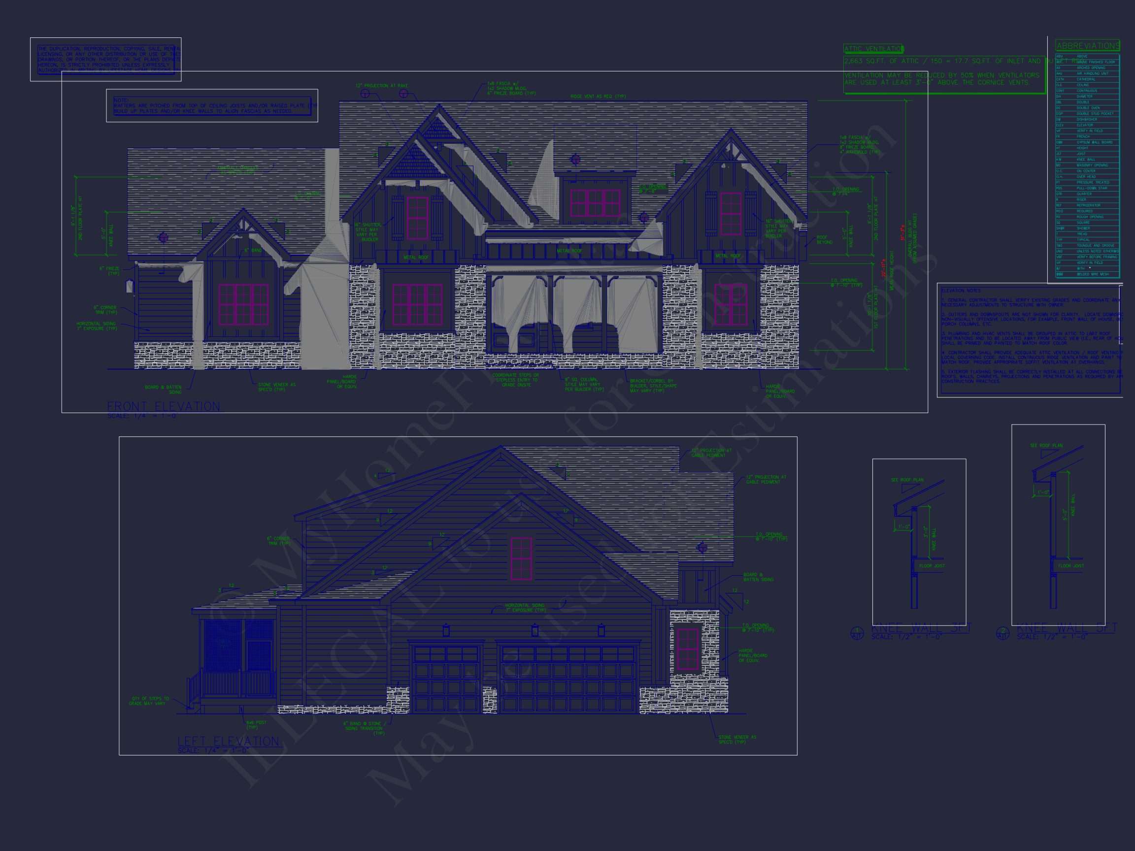 Elegant house Plan with CAD Floor Designs and Architecture