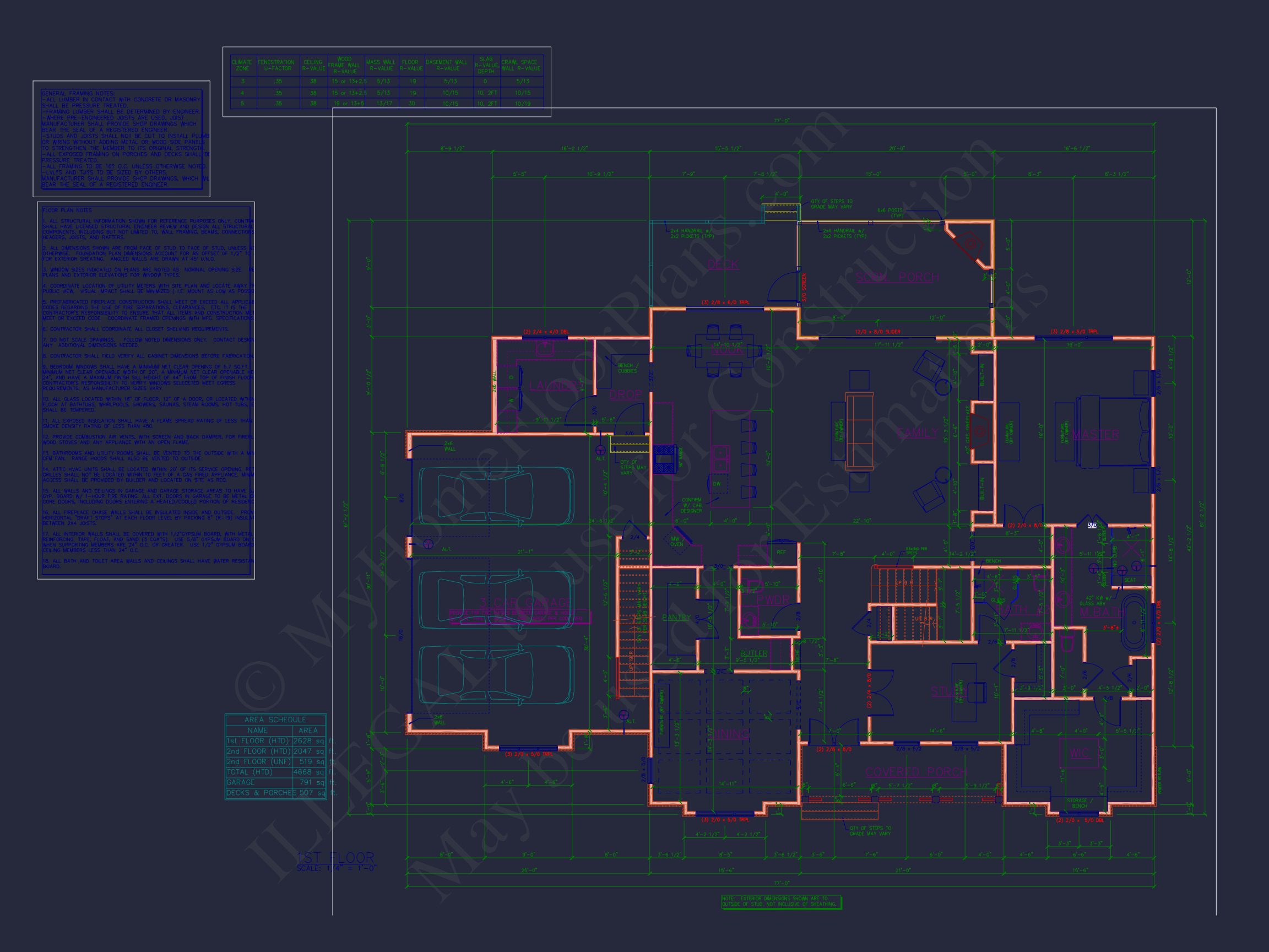 Elegant house Plan with CAD Floor Designs and Architecture