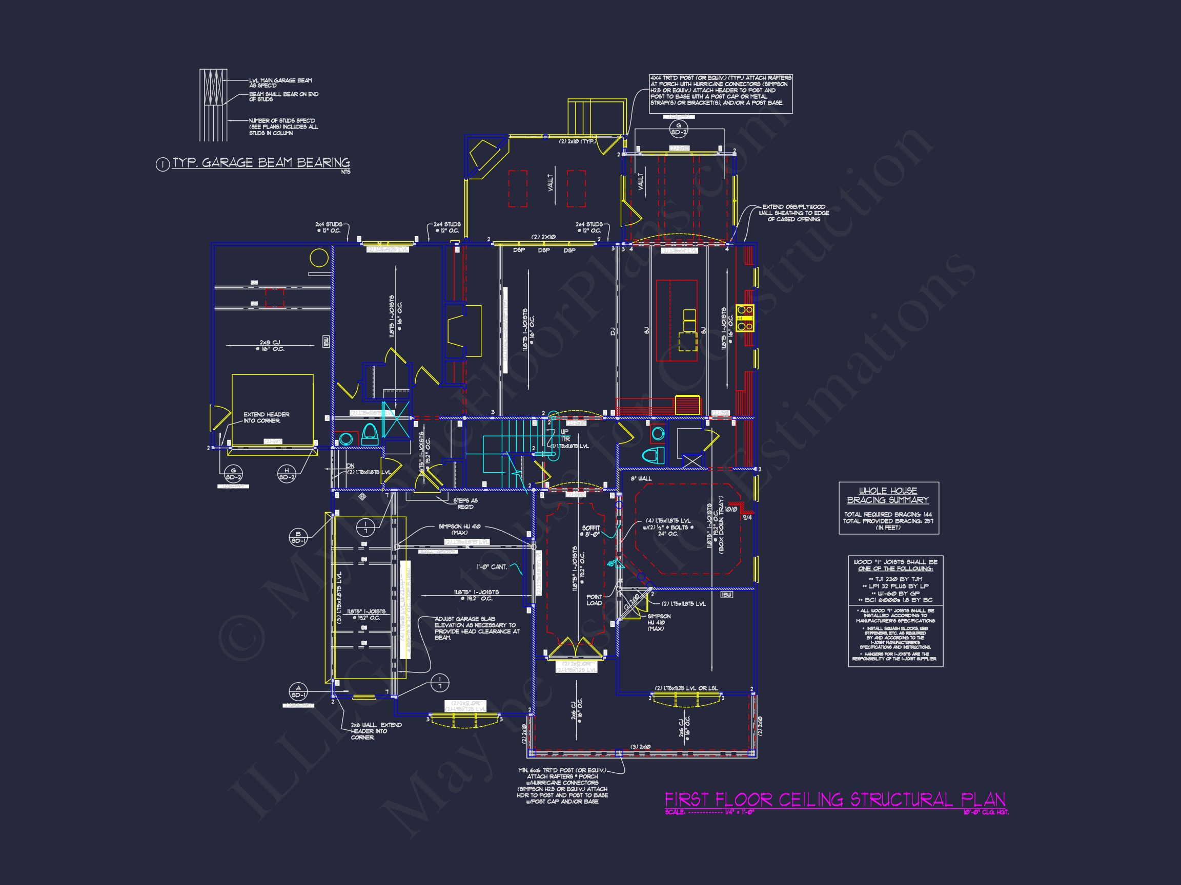 Elegant house Plan with CAD Floor Plan & Traditional Design