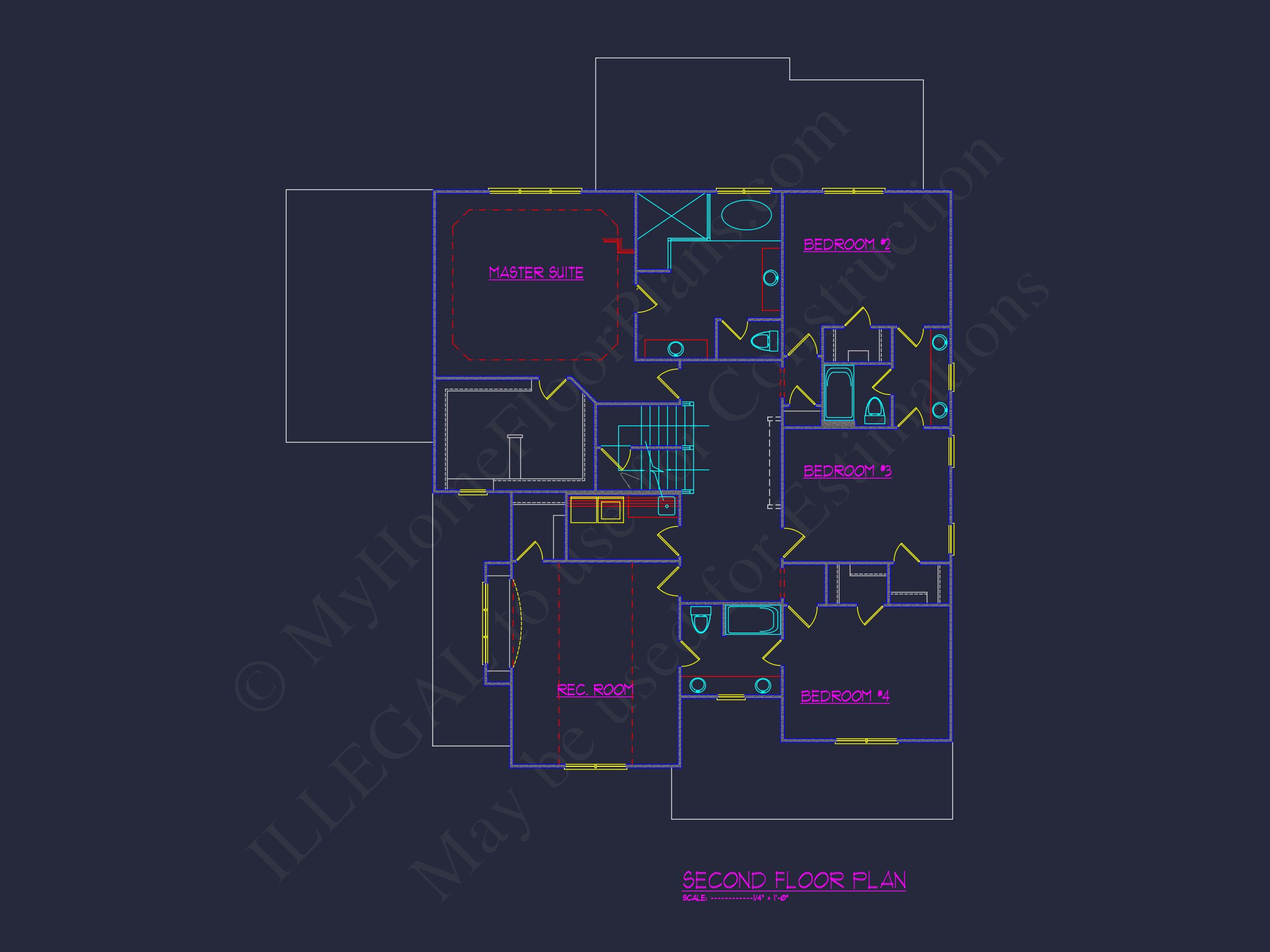 Elegant house Plan with CAD Floor Plan & Traditional Design