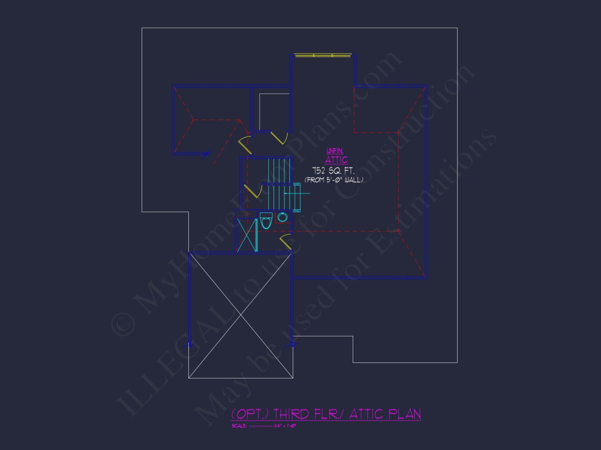 Elegant house Plan with CAD Floor Plan & Traditional Design