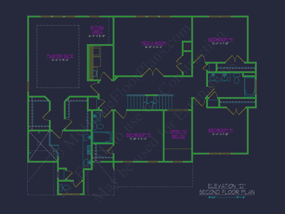 Elegant house Plan with CAD Floor Plan and Architectural Designs