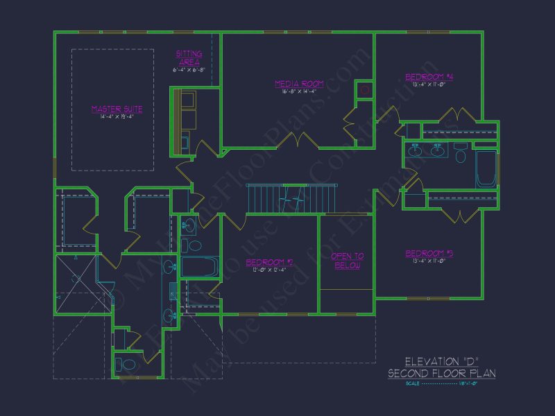 Elegant house Plan with CAD Floor Plan and Architectural Designs