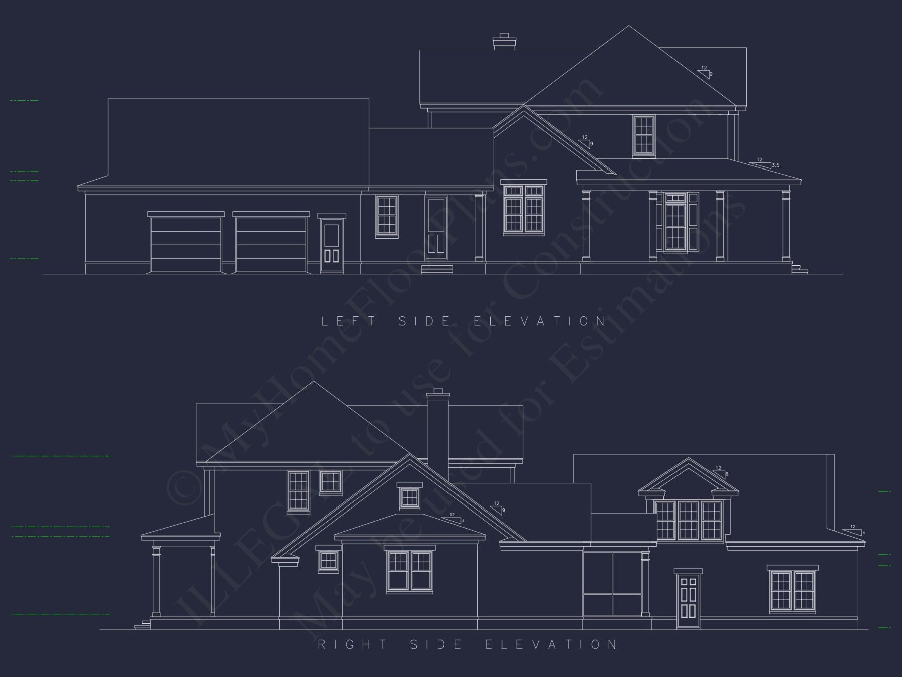 Elegant house Plan with CAD, Floor Plan, and Architecture Designs
