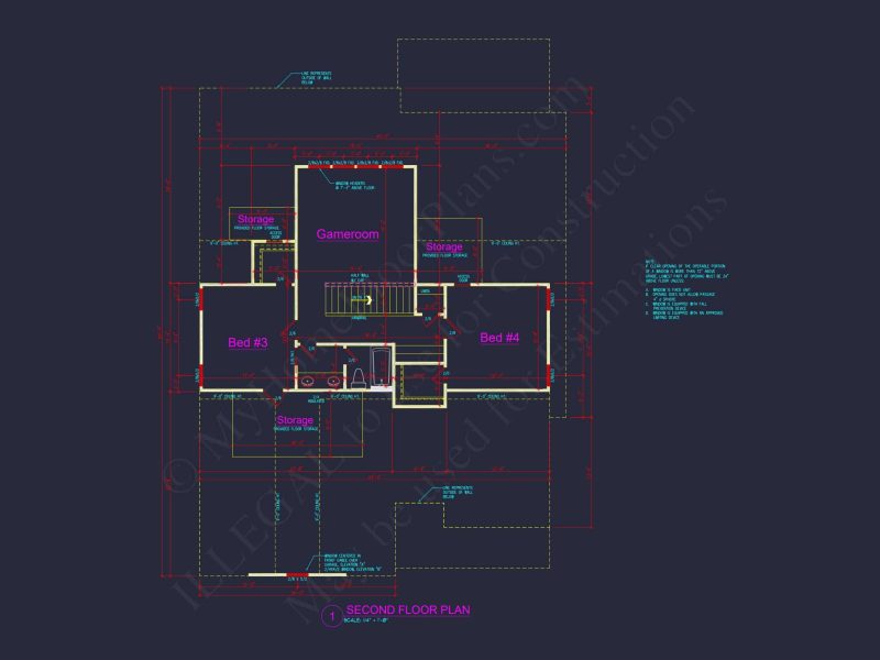 Elegant house Plan with Craftsman Features and Detailed Blueprint