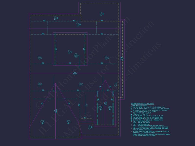 Elegant house Plan with Craftsman Features and Detailed Blueprint