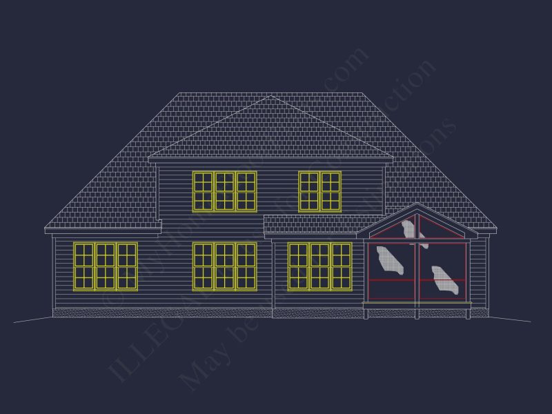 Elegant house Plan with Custom Designs & CAD Blueprints