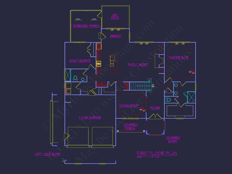 Elegant house Plan with Custom Designs & CAD Blueprints