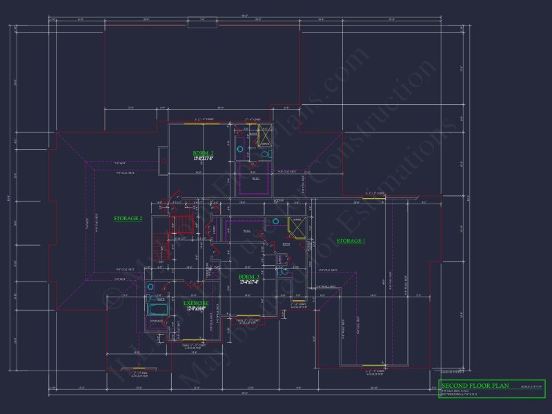 Elegant house Plan with Detailed Architecture and Floor Designs