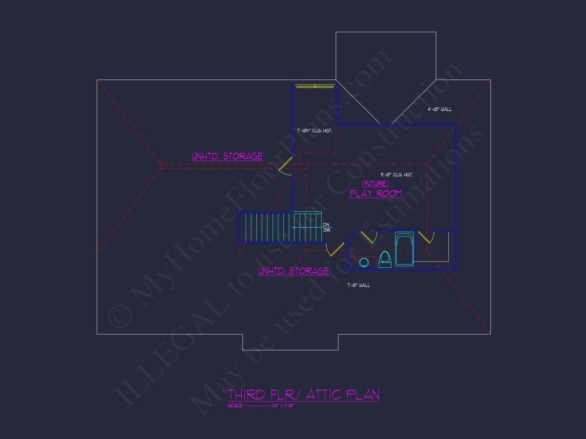 Elegant house Plan with Detailed Blueprint Designs and CAD Architecture