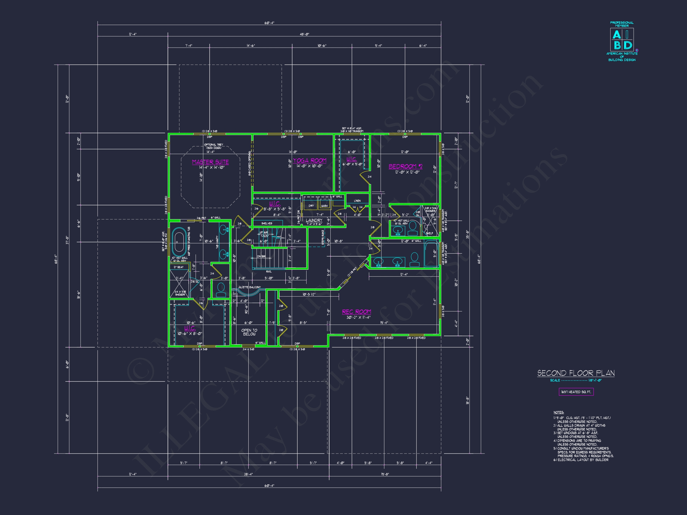 Elegant Home Plan with Detailed Blueprint & Modern Architecture