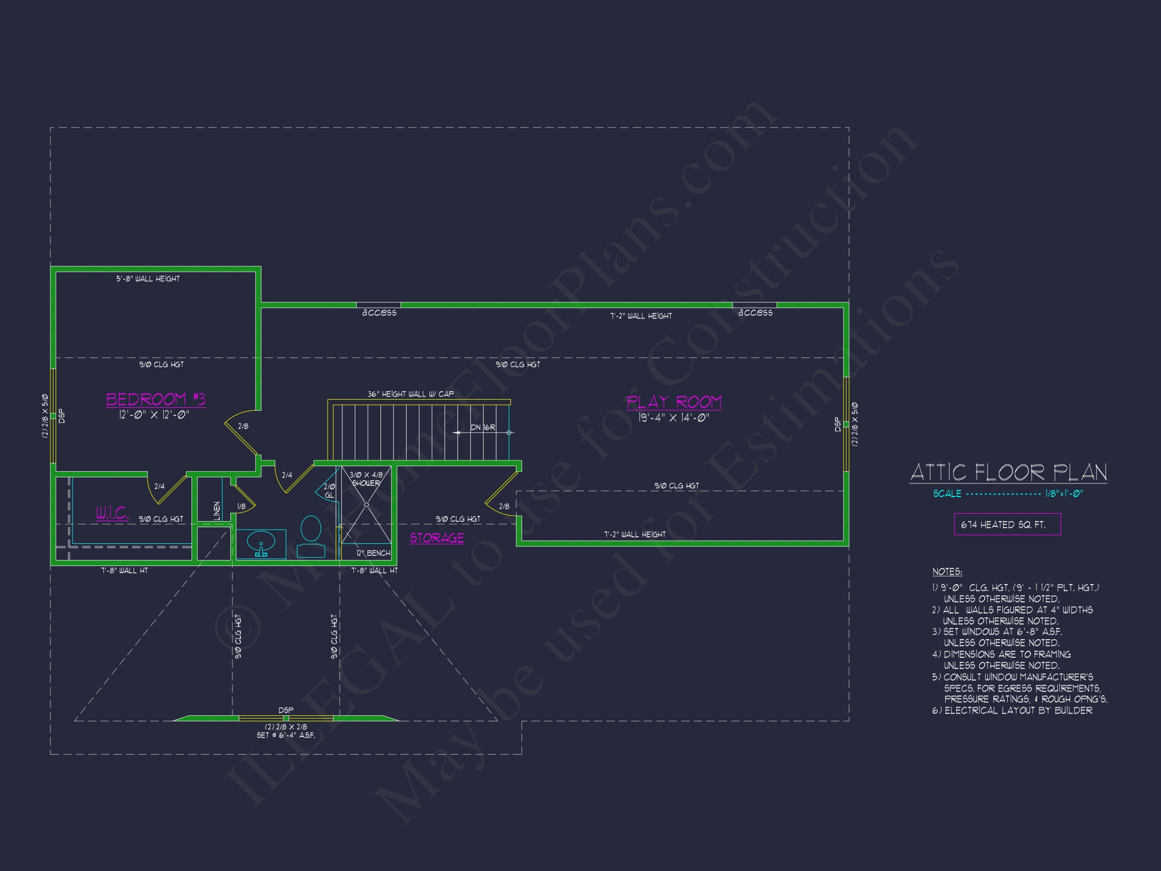 Elegant Home Plan with Detailed Blueprint & Modern Architecture