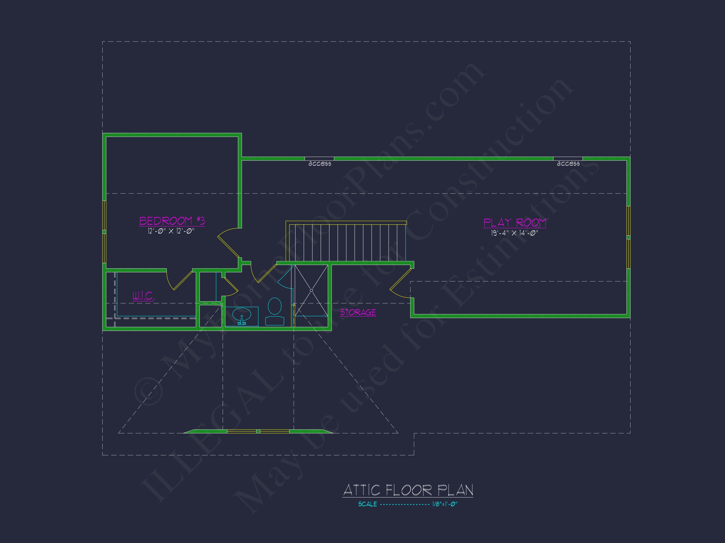 Elegant Home Plan with Detailed Blueprint & Modern Architecture