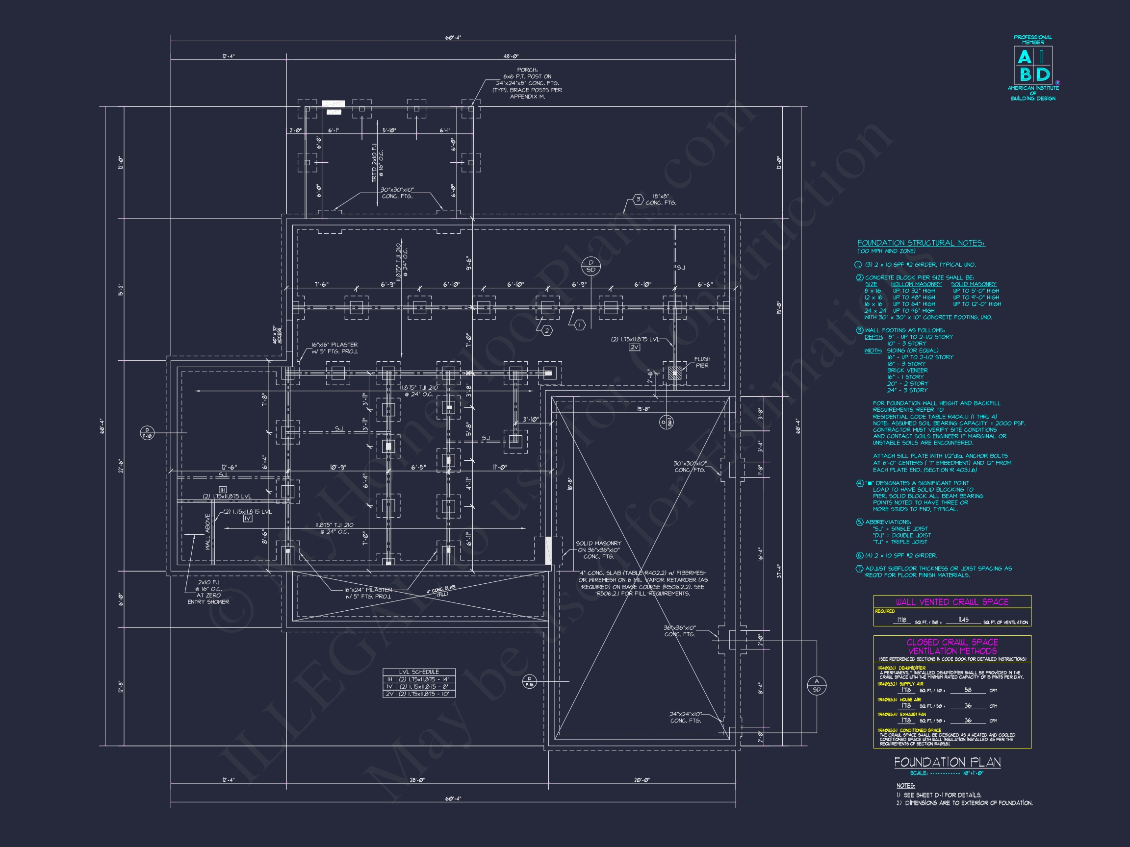 Elegant Home Plan with Detailed Blueprint & Modern Architecture