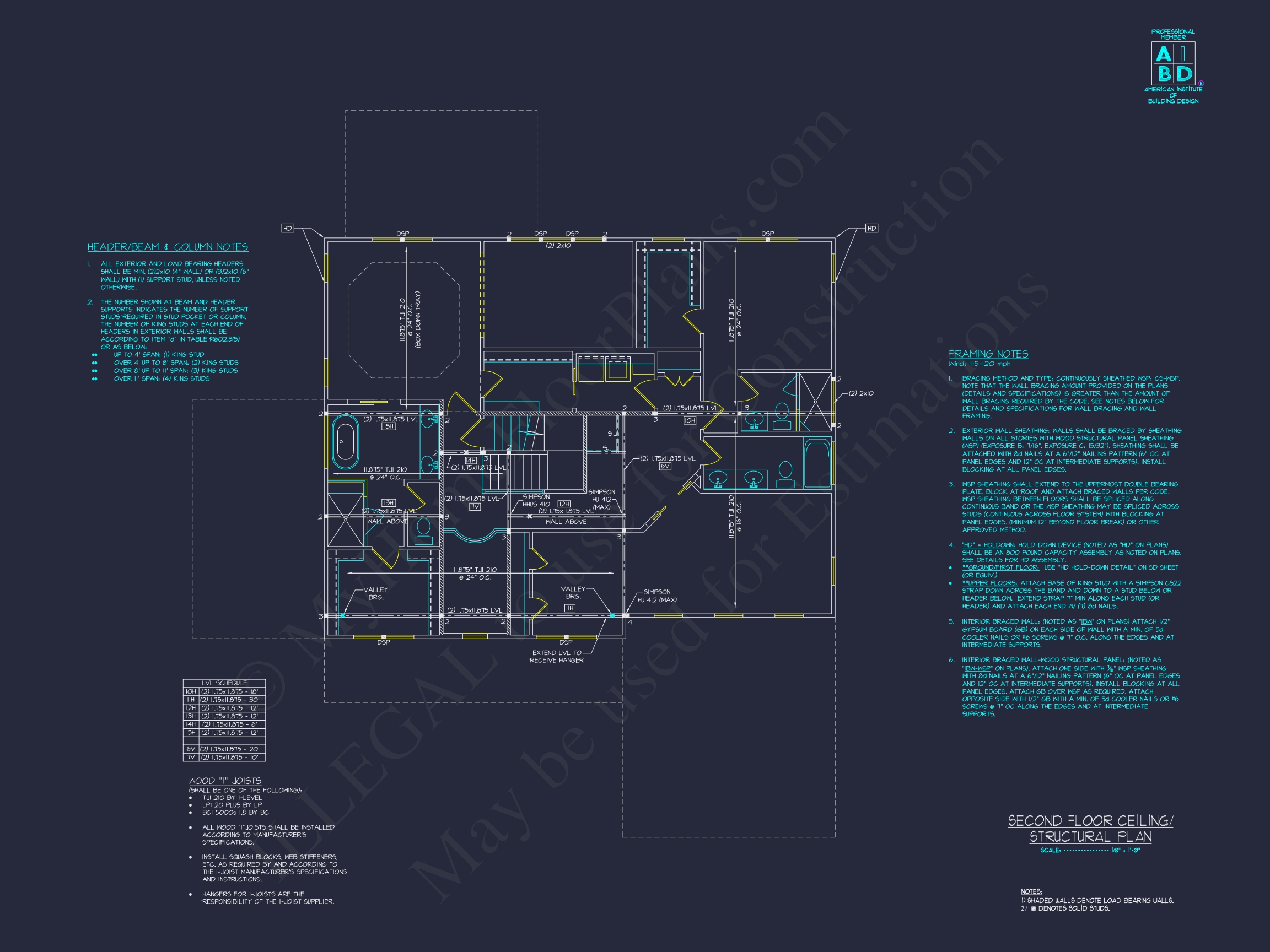 Elegant Home Plan with Detailed Blueprint & Modern Architecture