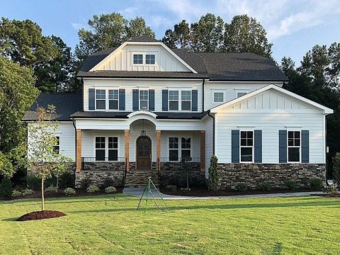 Elegant house Plan with Detailed Blueprint & Modern Architecture