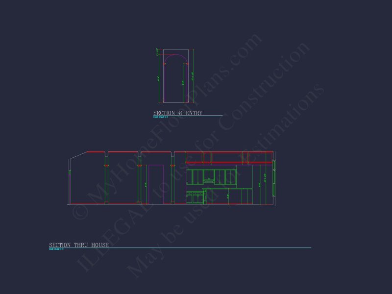 Elegant house Plan with Detailed Blueprint and Modern CAD Designs