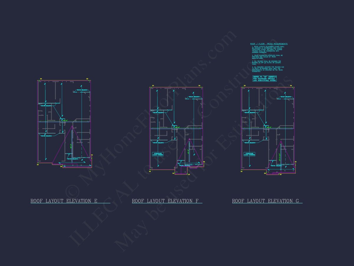 Elegant house Plan with Detailed Blueprint and Modern CAD Designs