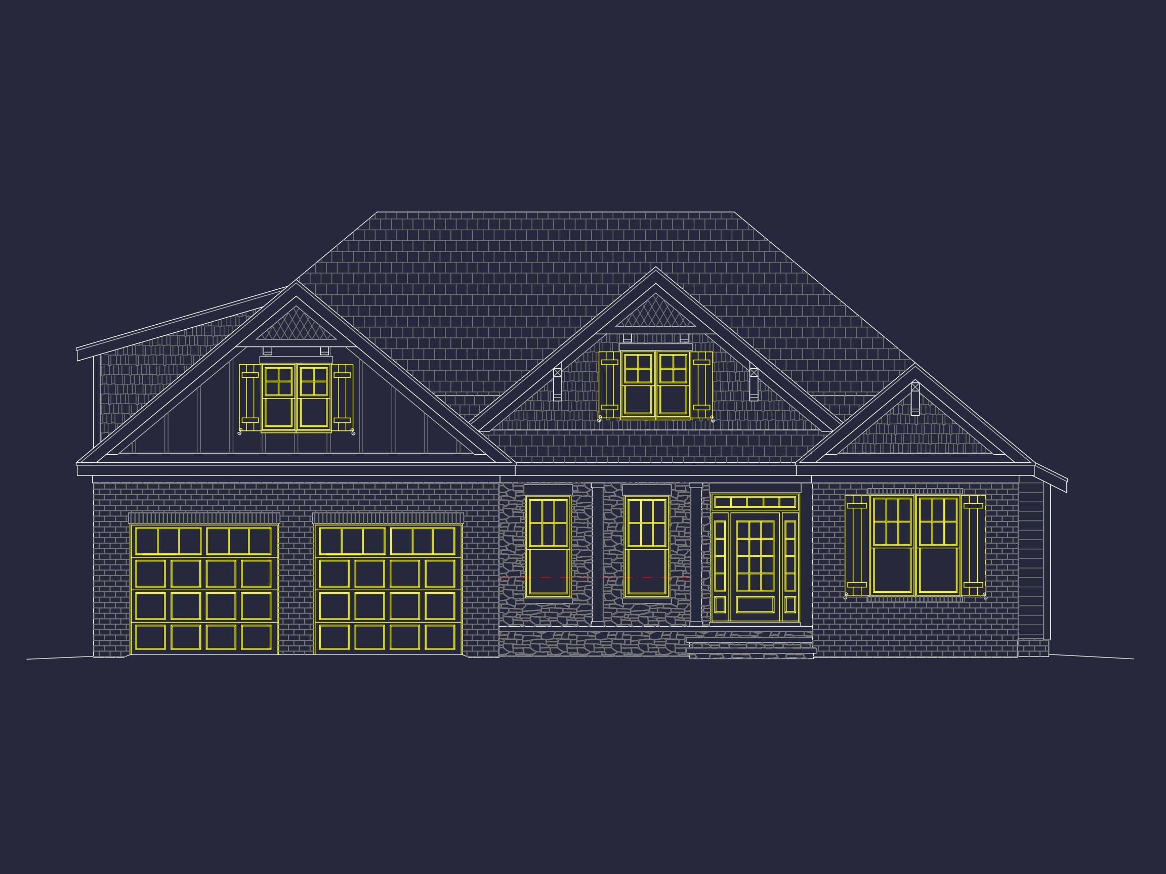 Elegant Home Plan with Detailed Blueprint for Custom Designs