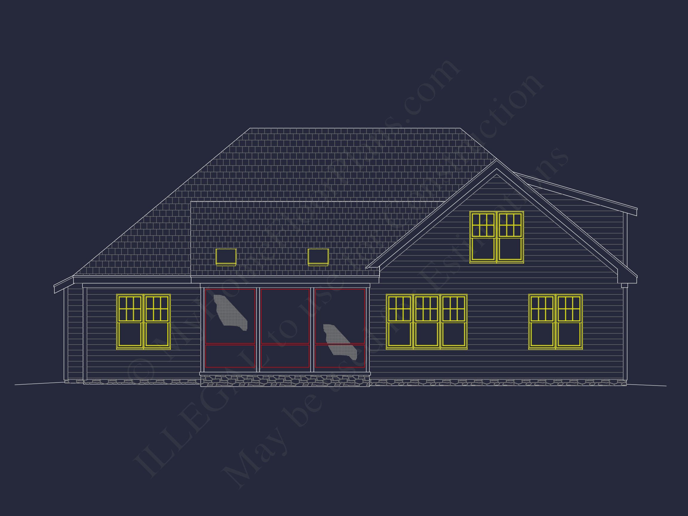 Elegant Home Plan with Detailed Blueprint for Custom Designs