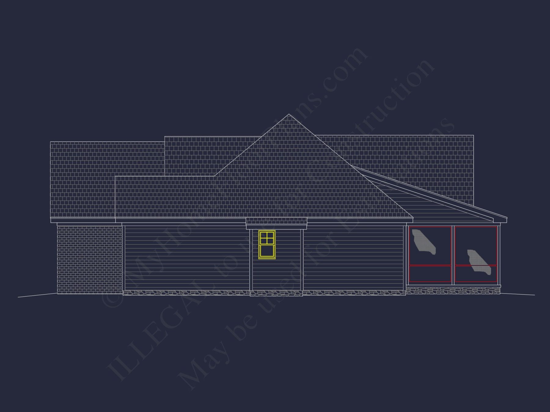 Elegant house Plan with Detailed Blueprint for Custom Designs