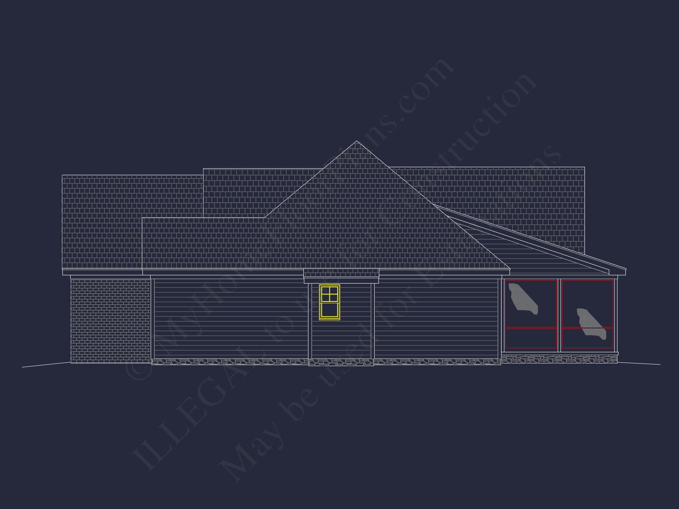 Elegant Home Plan with Detailed Blueprint for Custom Designs