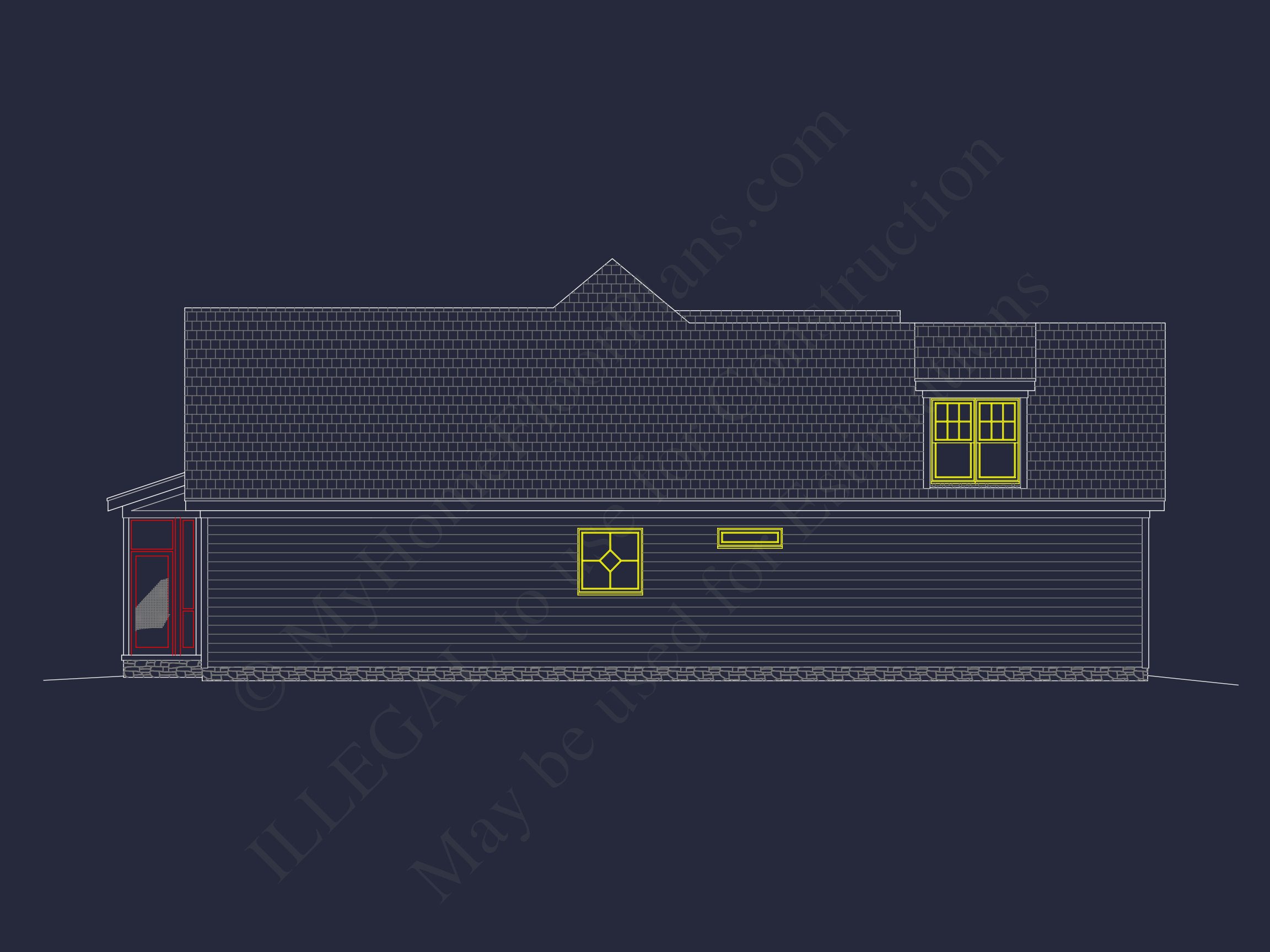 Elegant Home Plan with Detailed Blueprint for Custom Designs