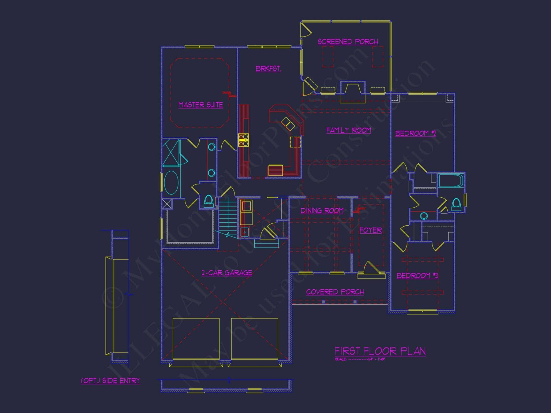 Elegant house Plan with Detailed Blueprint for Custom Designs
