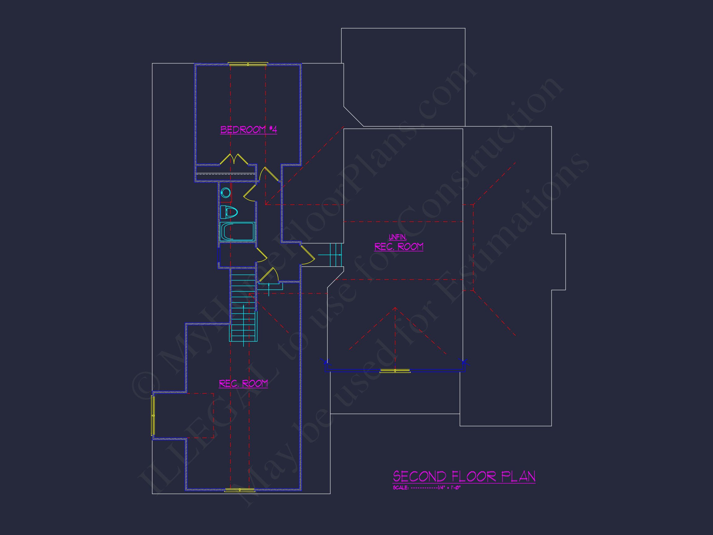 Elegant Home Plan with Detailed Blueprint for Custom Designs