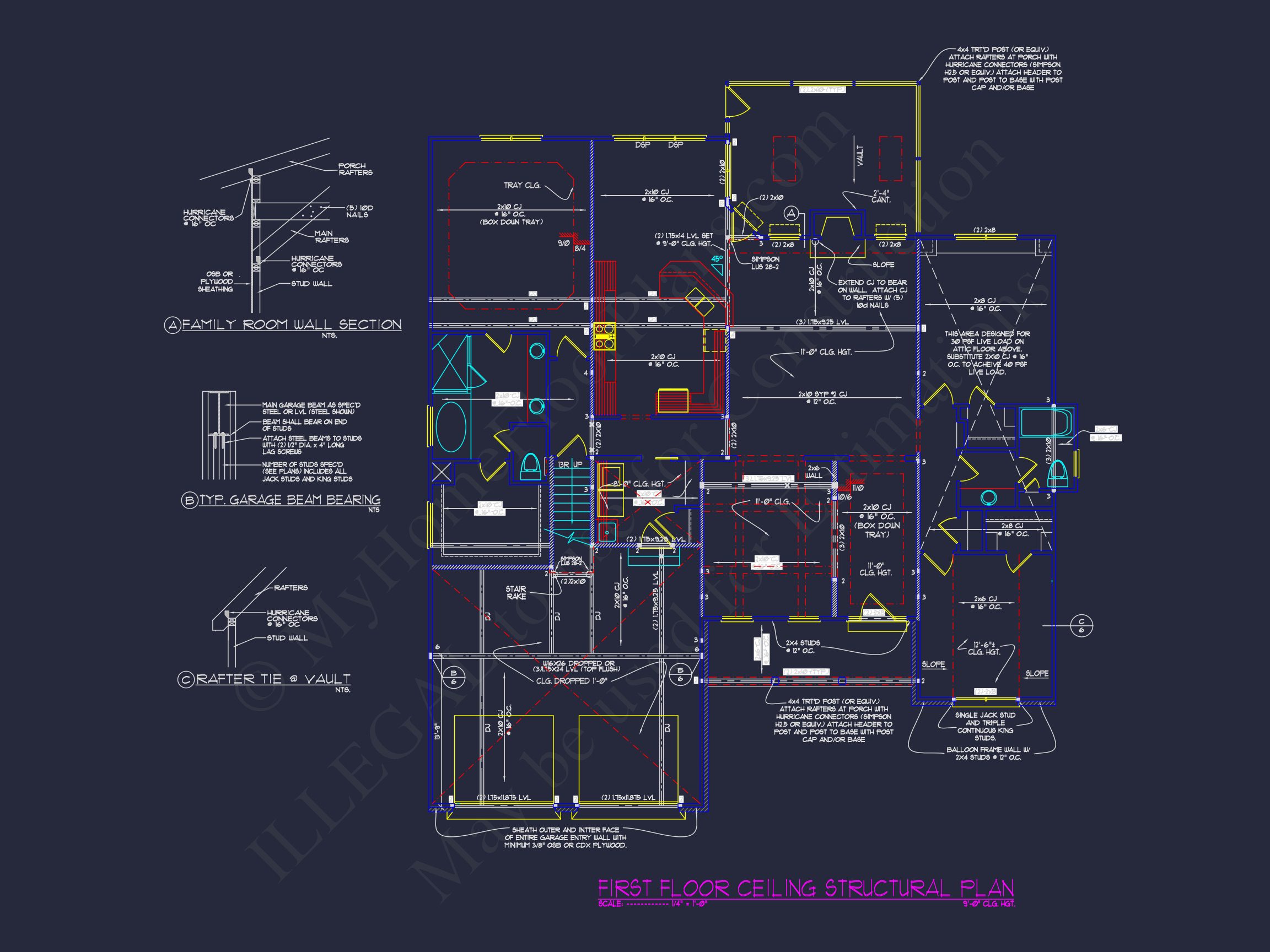 Elegant Home Plan with Detailed Blueprint for Custom Designs