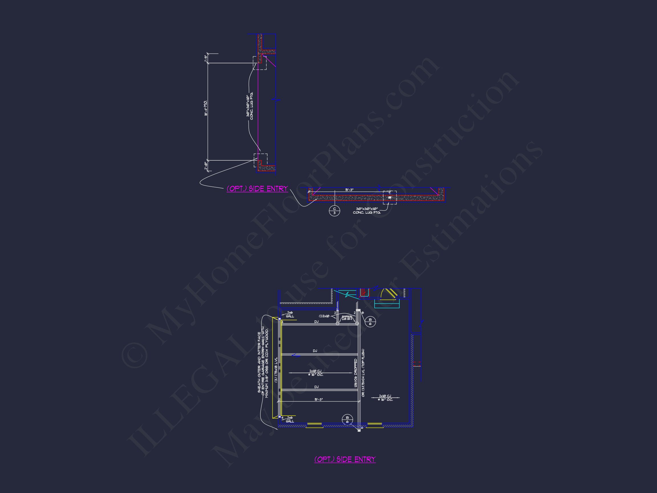 Elegant Home Plan with Detailed Blueprint for Custom Designs