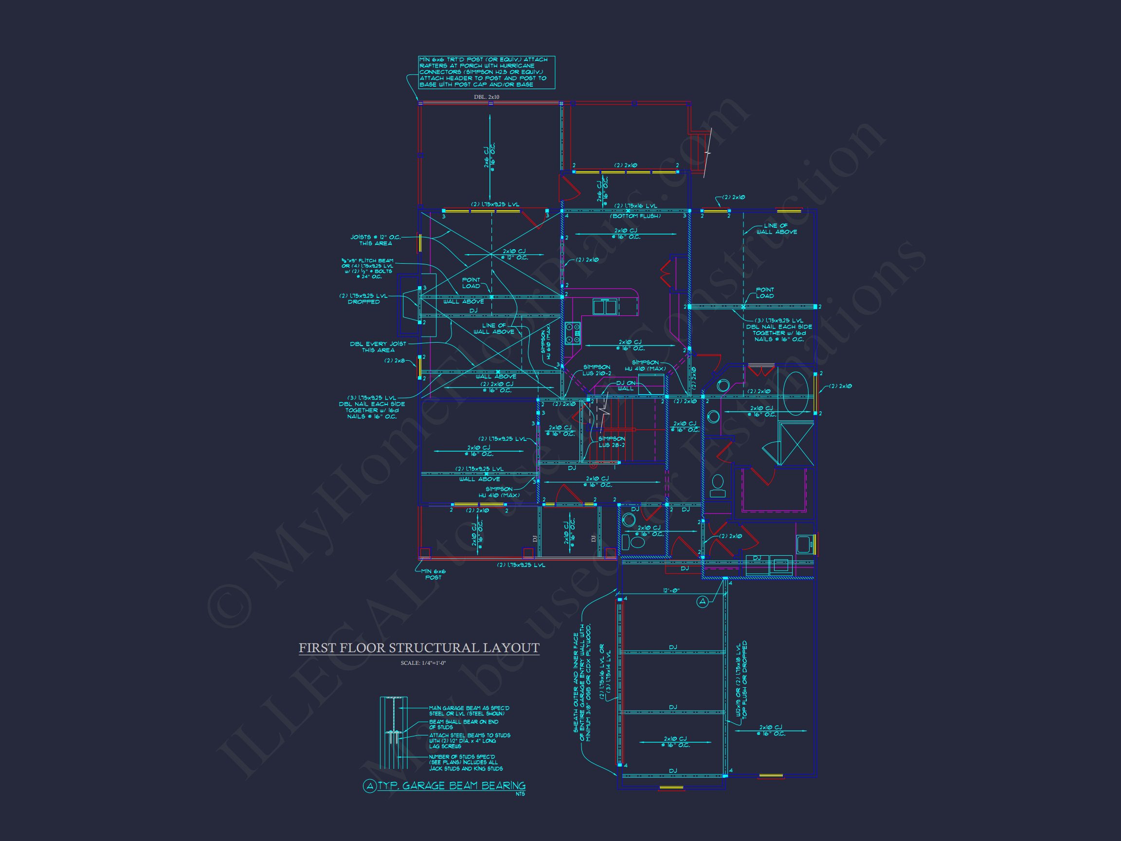 Elegant house Plan with Detailed Blueprint for Designers and Builders