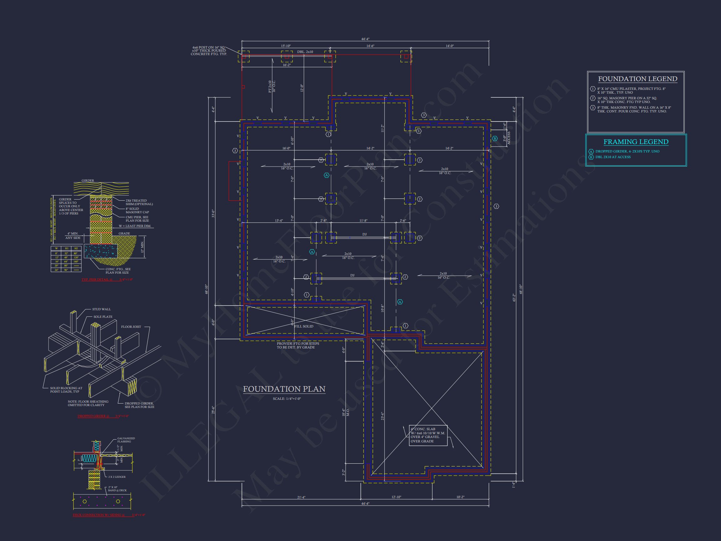 Elegant house Plan with Detailed Blueprint for Designers and Builders