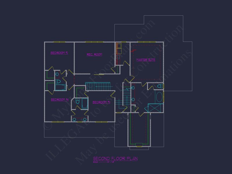 Elegant house Plan with Detailed Blueprint, CAD, and Architecture Designs
