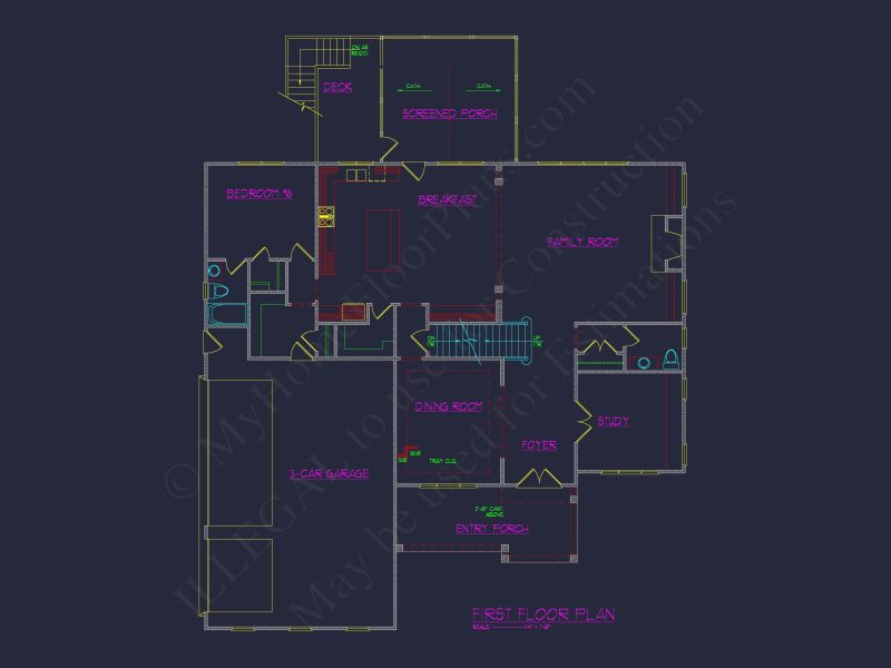 Elegant house Plan with Detailed Blueprints and 2-Story Design