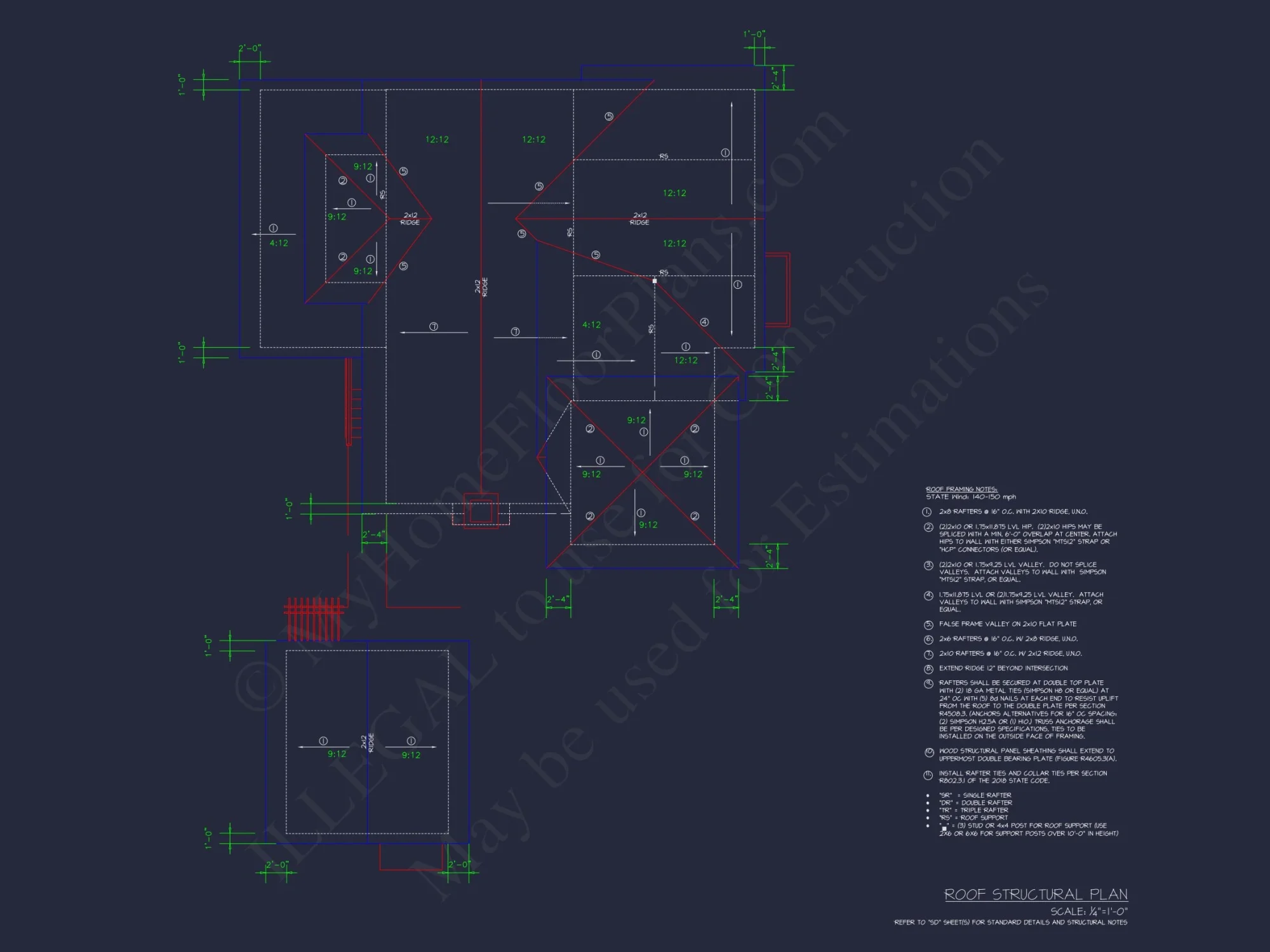 Elegant house Plan with Detailed CAD Blueprint Designs