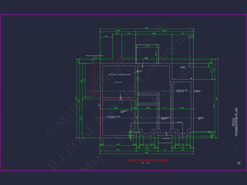 Elegant house Plan with Detailed CAD Blueprint Designs